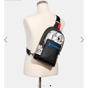 Coach Marvel West Pack with Comic Print.